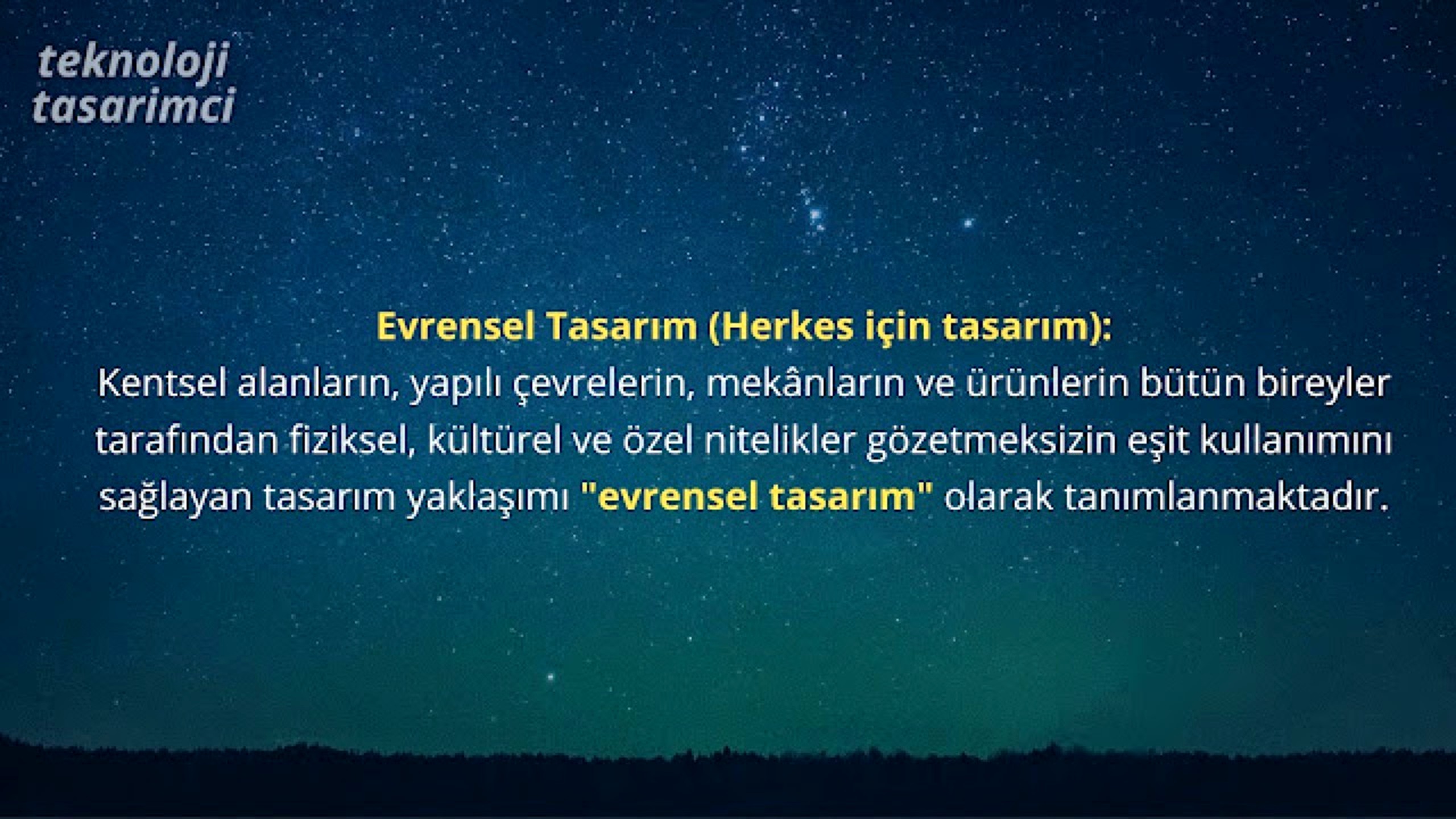 Evrensel Tasarım örnekleri