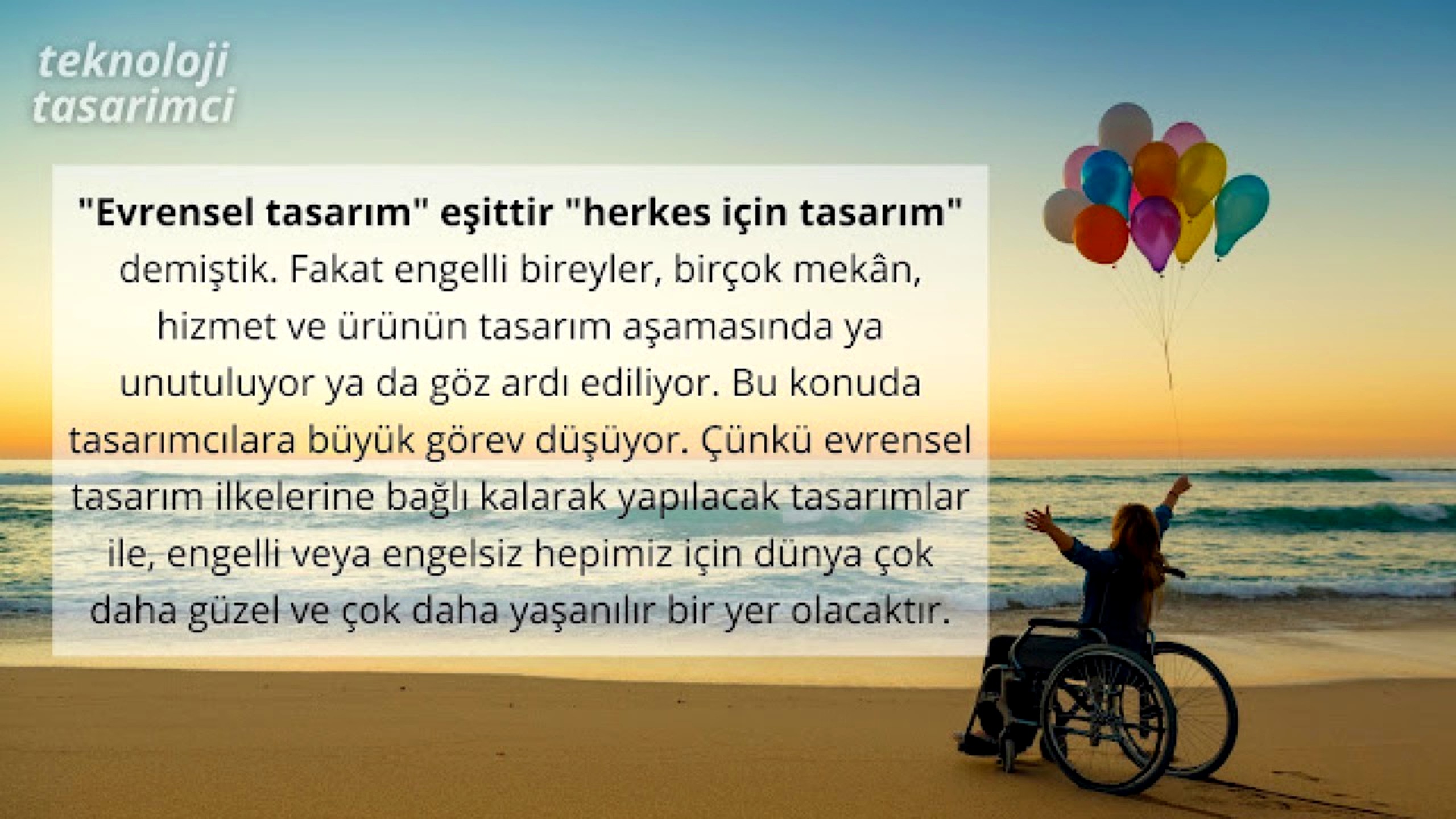 Evrensel tasarım sonucu