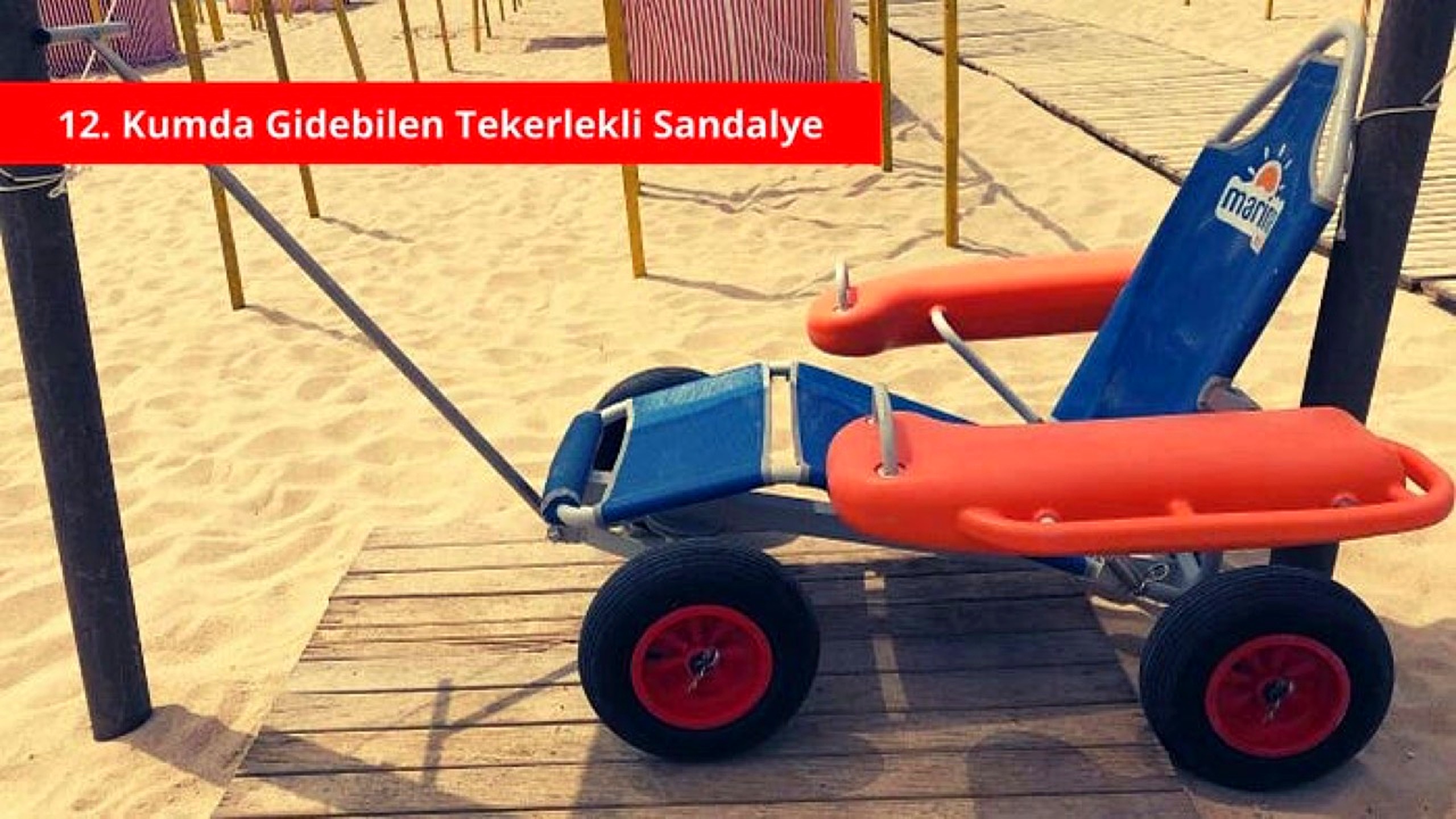 Kumda giden sandalye