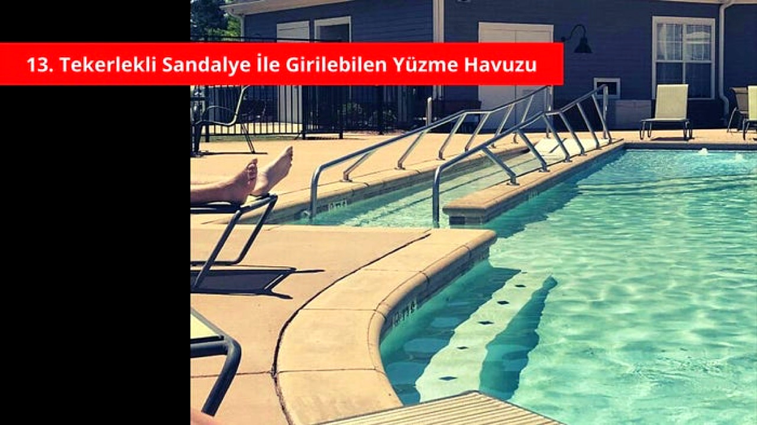 Engelli yüzme havuzu