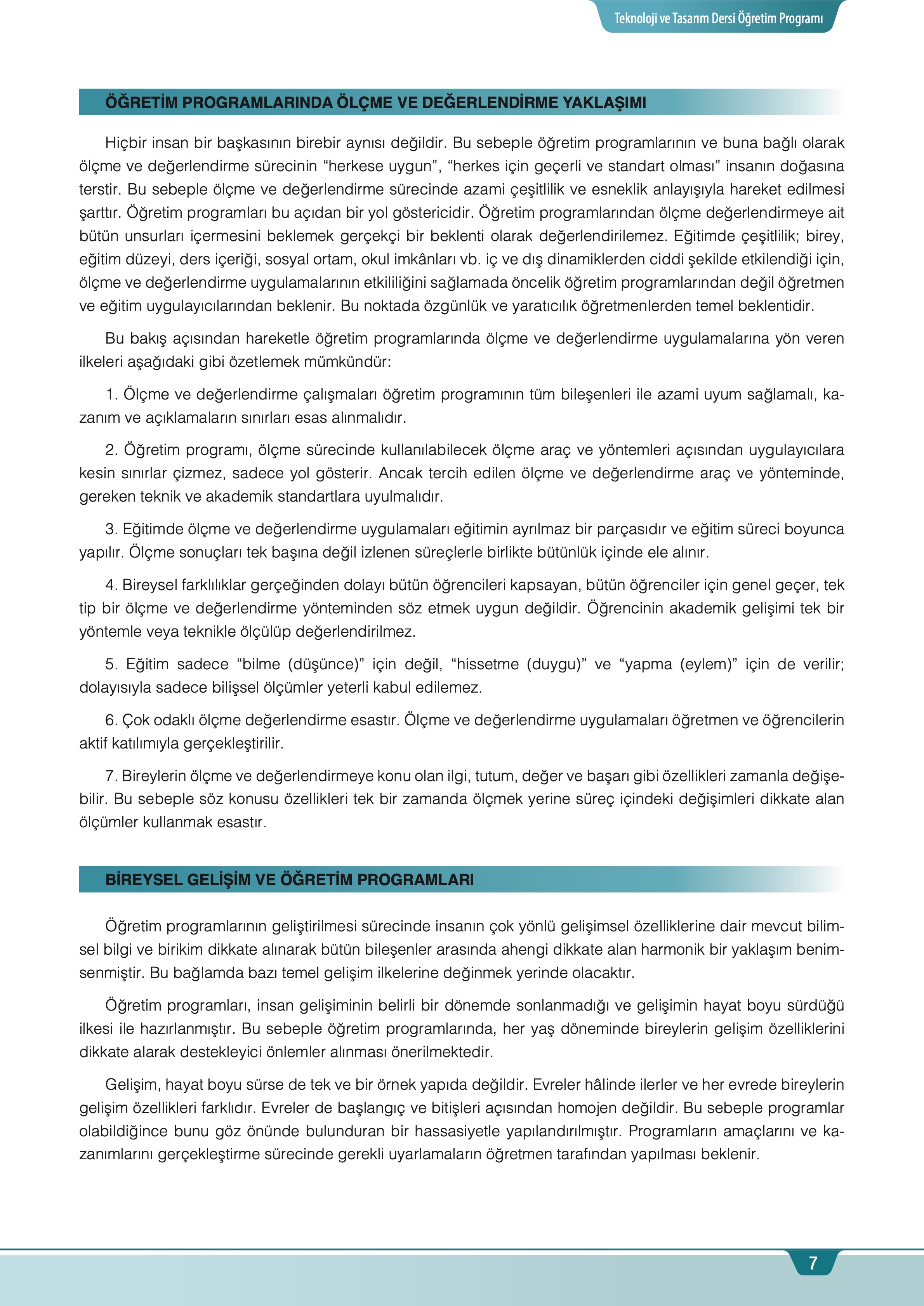 Öğretim Programı Sayfa 7